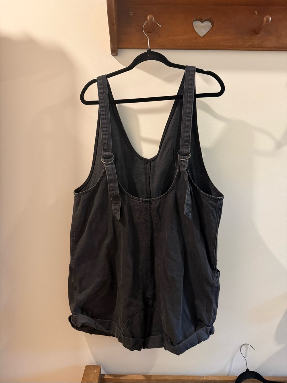 We The Free Dark Gray Scoop Neck Sleeveless Romper - Picture 3 of 8